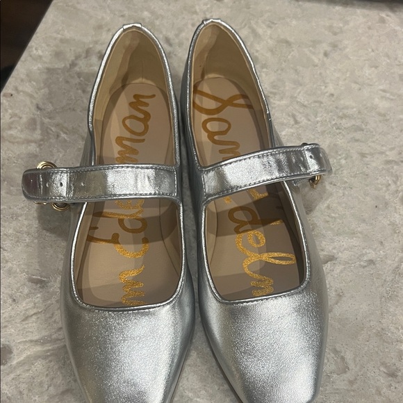 Sam Edelman Silver Mary Jane Ballet Flats - Picture 4 of 4